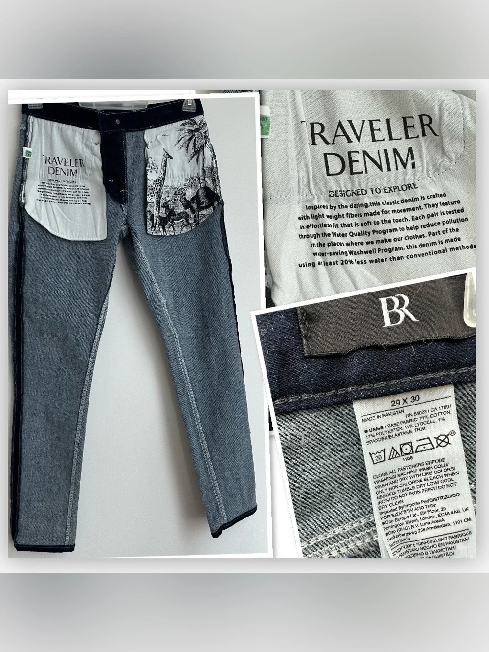 Banana Republic Traveler Denim Skinny Jeans in Dark Blue (NWOT)